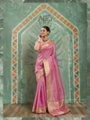 Aura By Sethnic Cotton Tissue Zari Woven Saree
